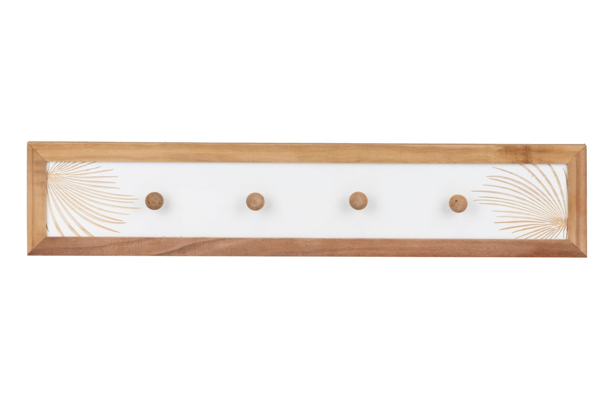 Broca 4 ganchos de madeira tamanho 72x4x15 cm