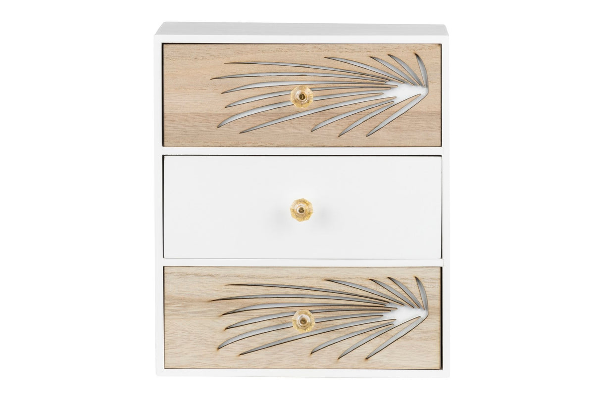 Joalheiro 3 gavetas de madeira tamanho 24x12x29 cm