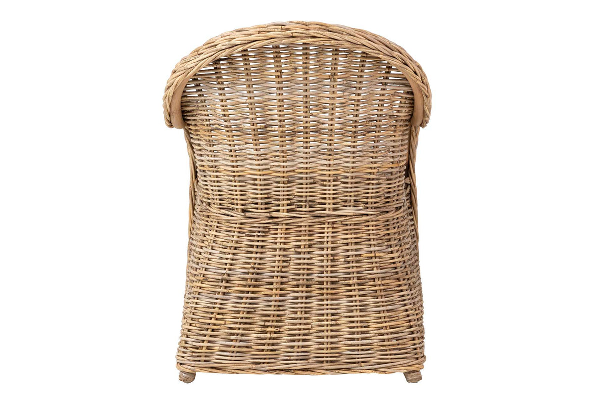 Butaca con beige beige ratan natural 60x57x85 cm