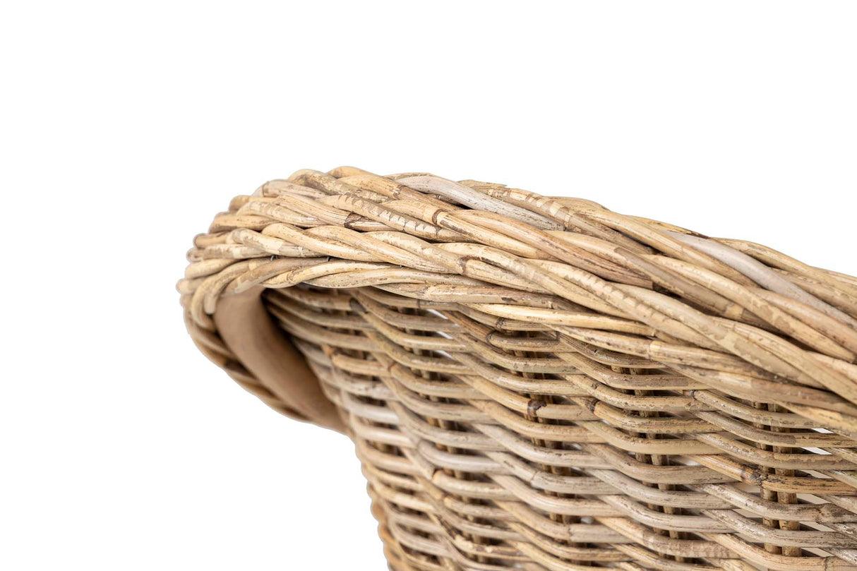 Butaca con beige beige ratan natural 60x57x85 cm