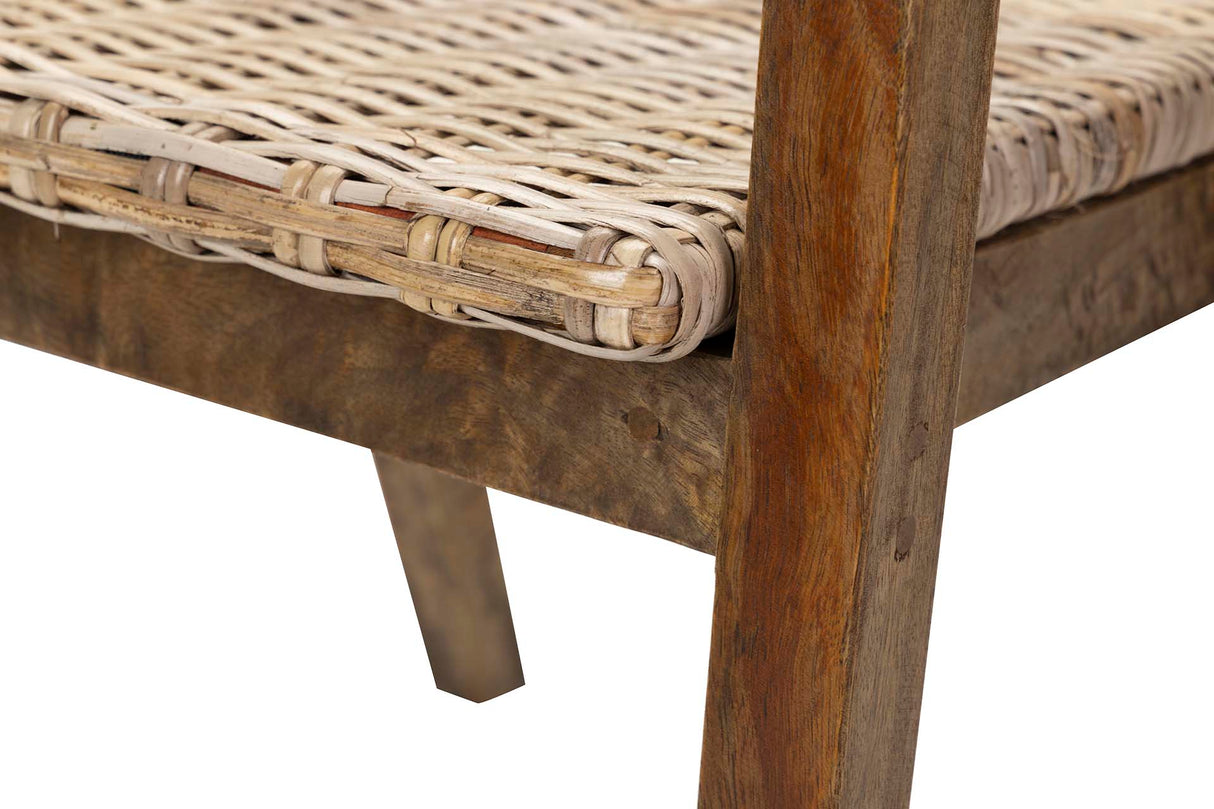 Syur con natura naturale Ratan-Madera 54x57x81 cm