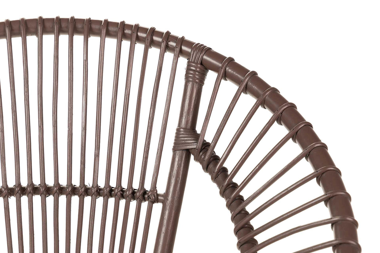 Sedia bianca in metallo in metallo cojin 72x60x87 cm