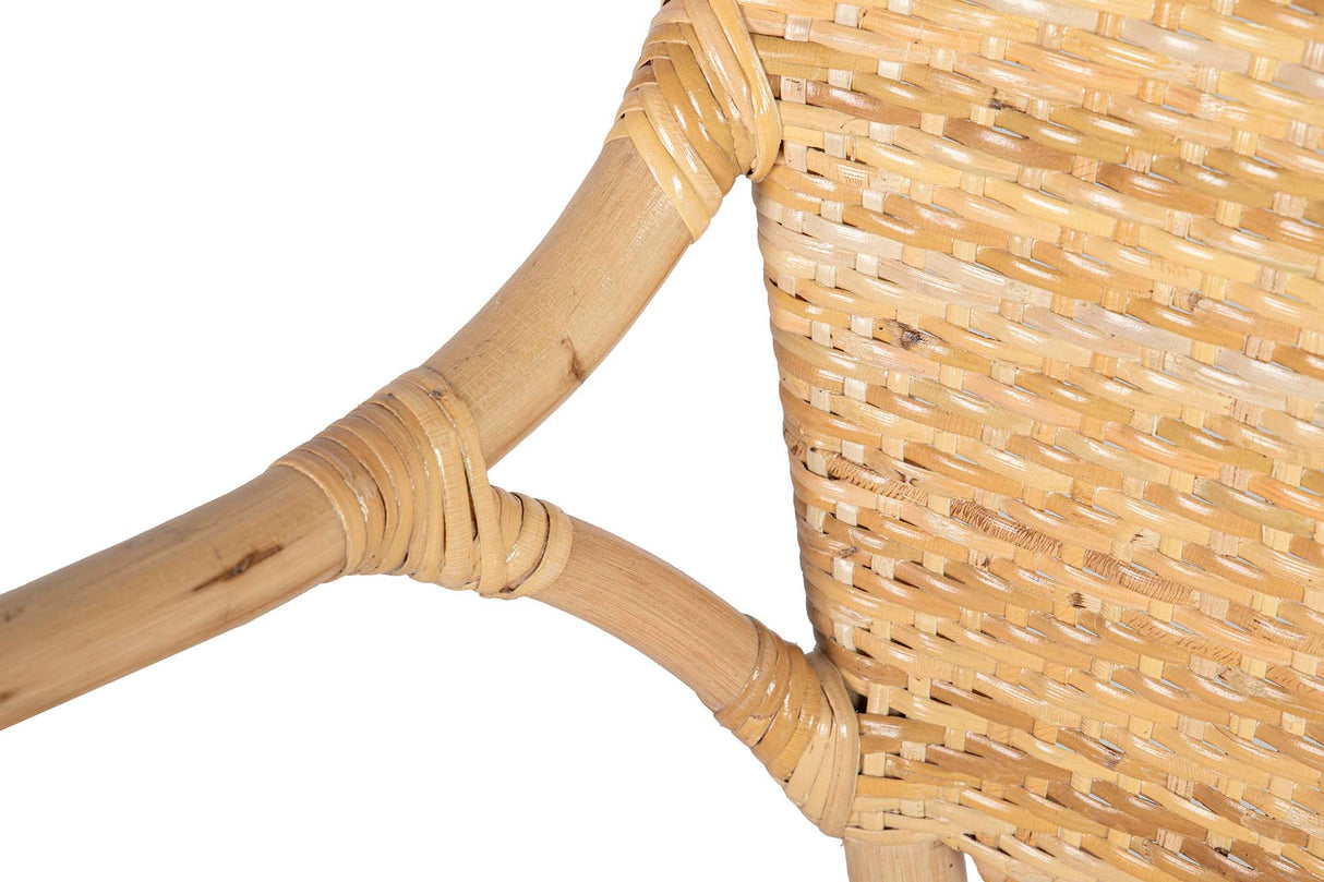 Sedia marrone rattan 60x55x92 cm