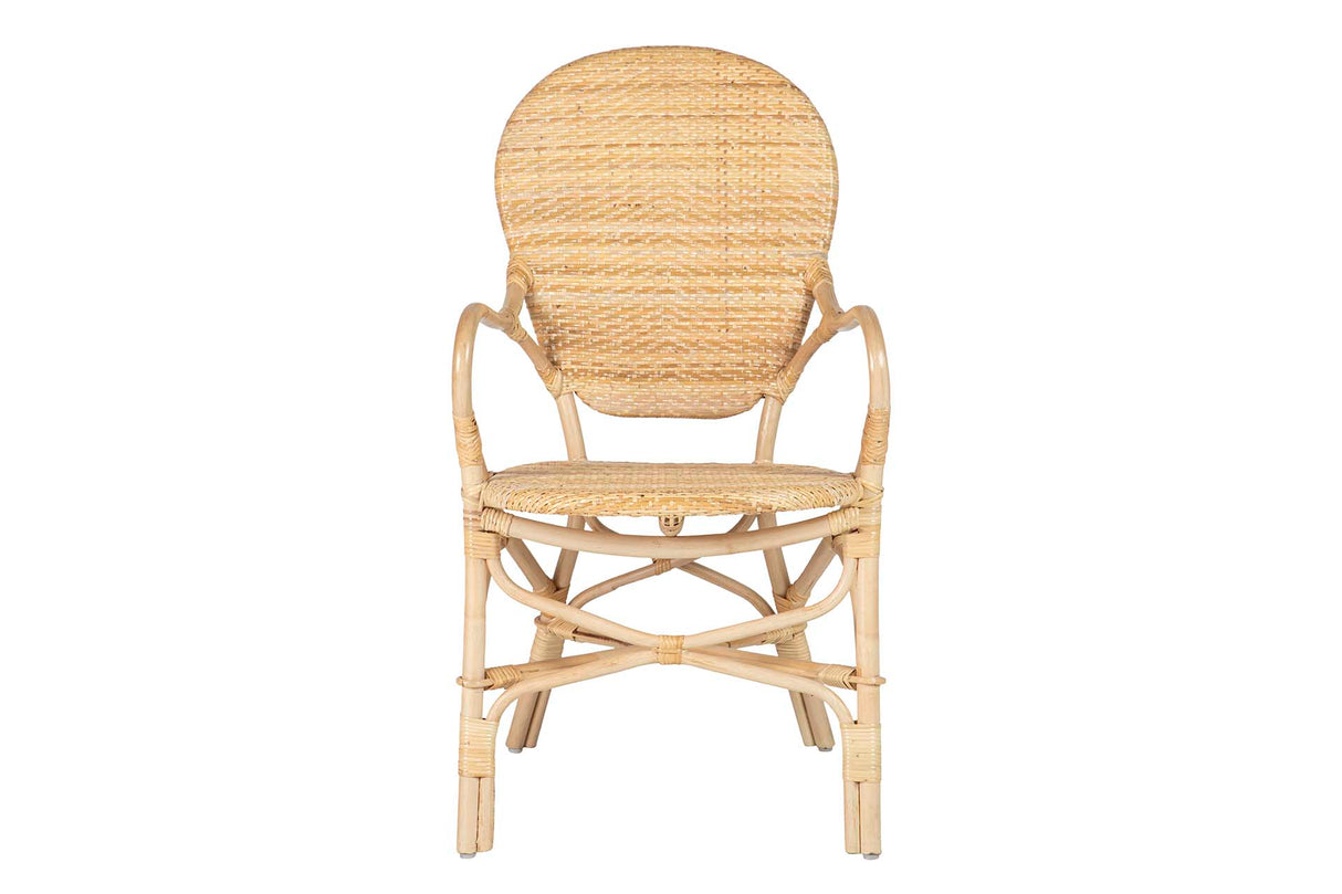 Sedia marrone rattan 60x55x92 cm