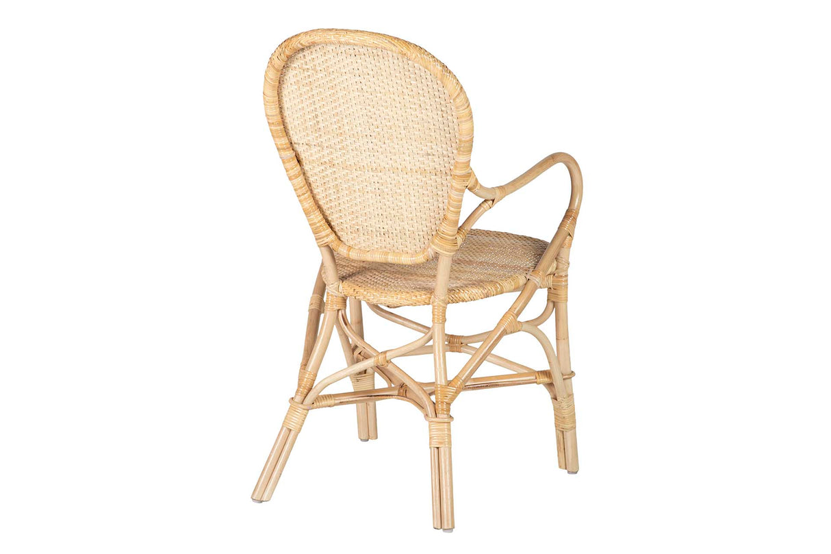 Sedia marrone rattan 60x55x92 cm