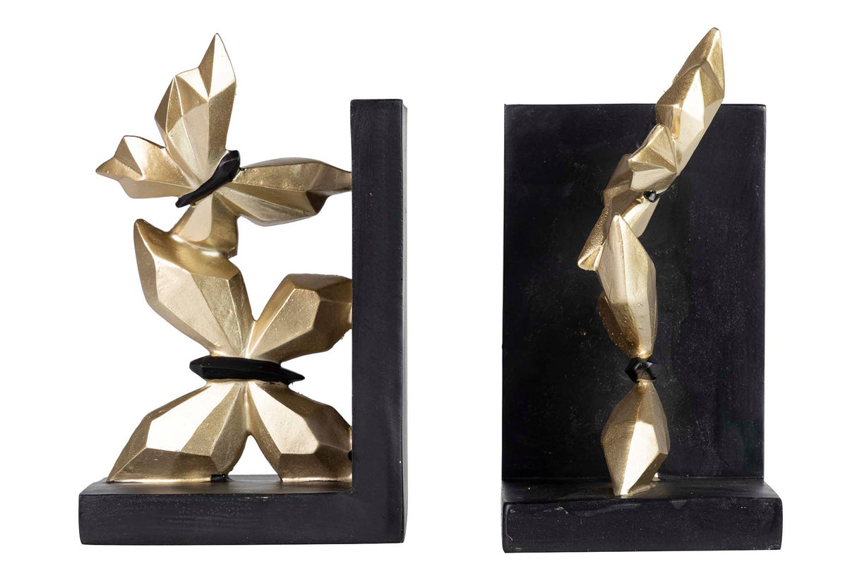 12x10x19 cm de borboletas douradas