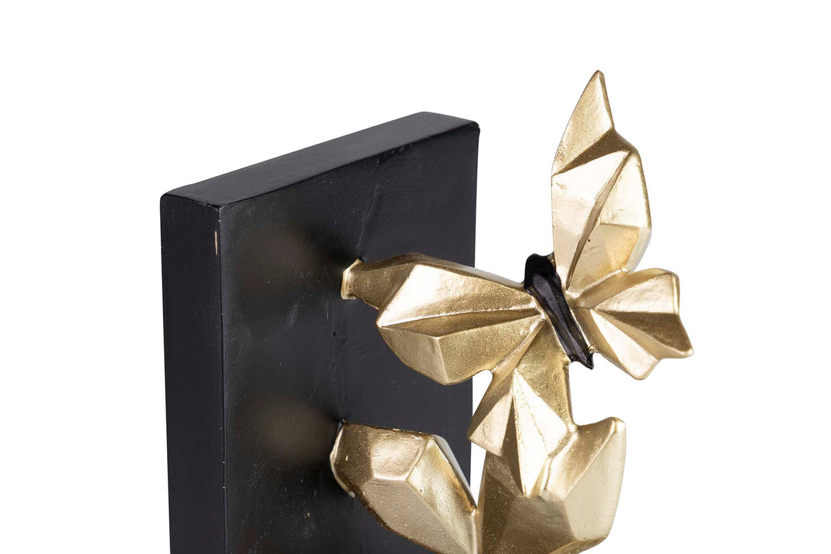 12x10x19 cm de borboletas douradas