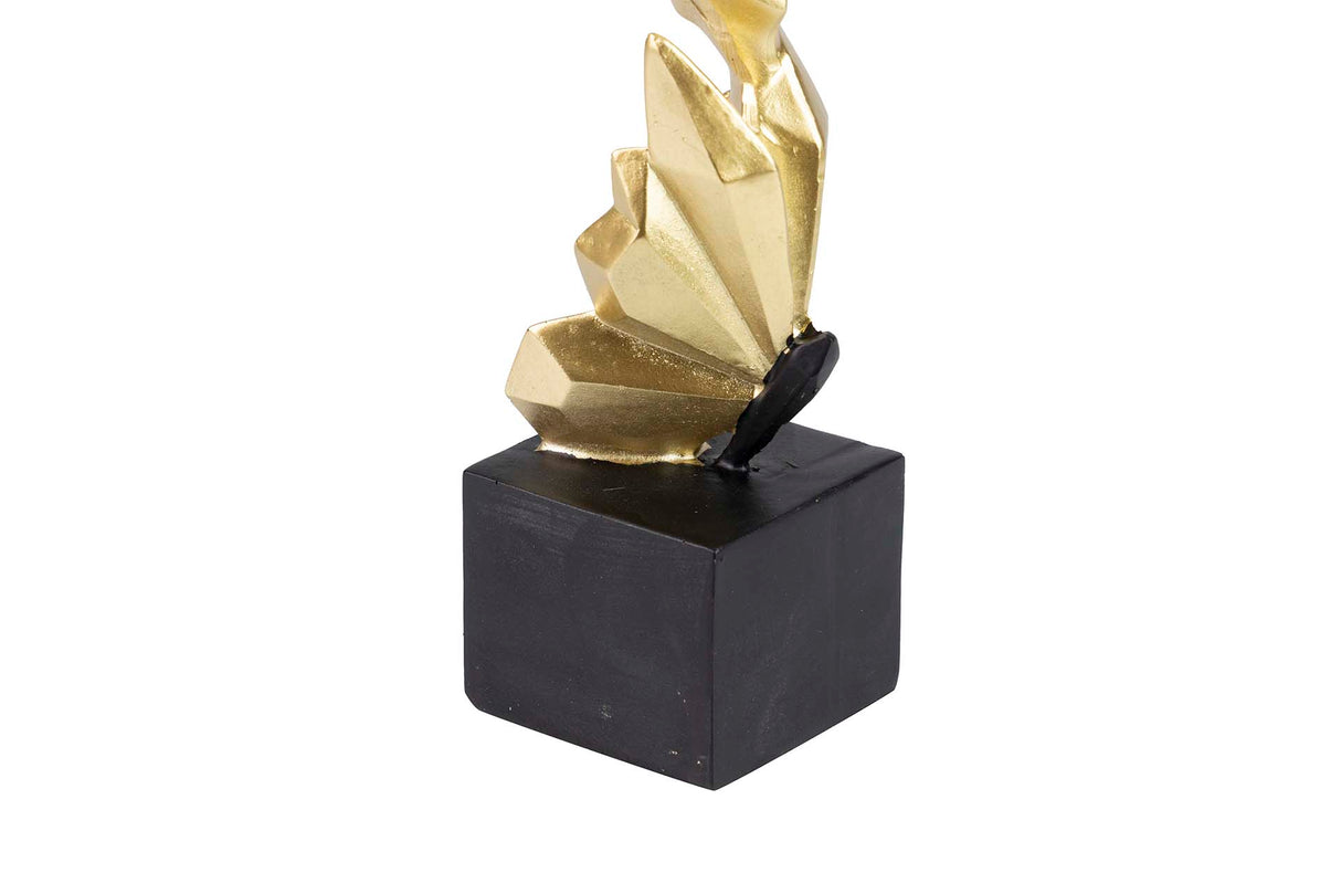 Borboletas douradas de Portavela 13x7x29.5 cm