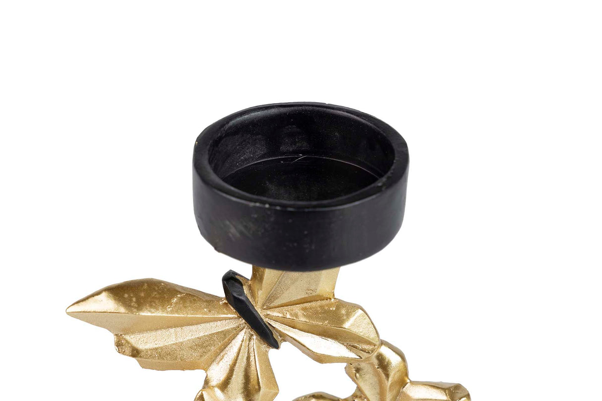 Borboletas douradas de Portavela 13x7x29.5 cm