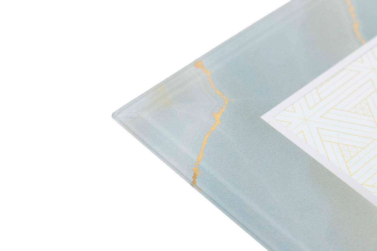 PORTAFOTOS CRISTAL IMPRESION BRILLO DORADO 10x15CM