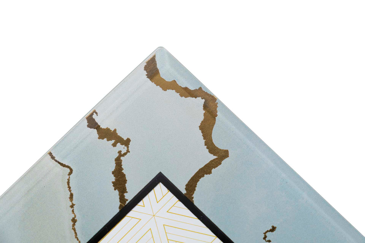 PORTAFOTOS CRISTAL IMPRESION BRILLO DORADO 10x15CM