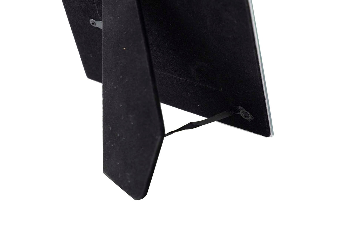 PORTAFOTOS CRISTAL IMPRESION NEGRO-DORADO 10x15CM