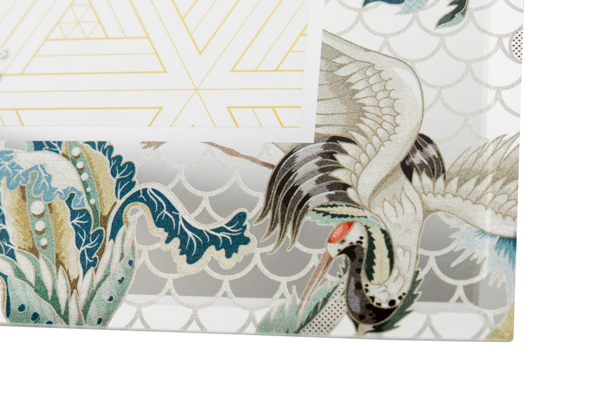 Porco espelho Flores de impressão 15x20 cm