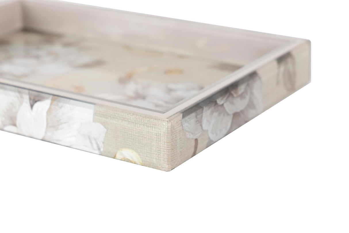 Bandeja de cristal de impressão 26x18x3 cm