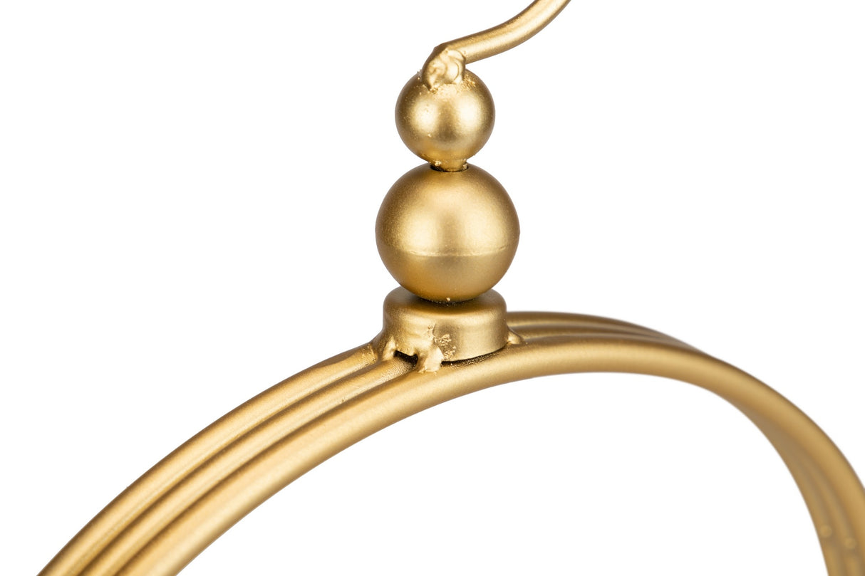 CANDELABRO METAL DORADO 27x14x42 CM