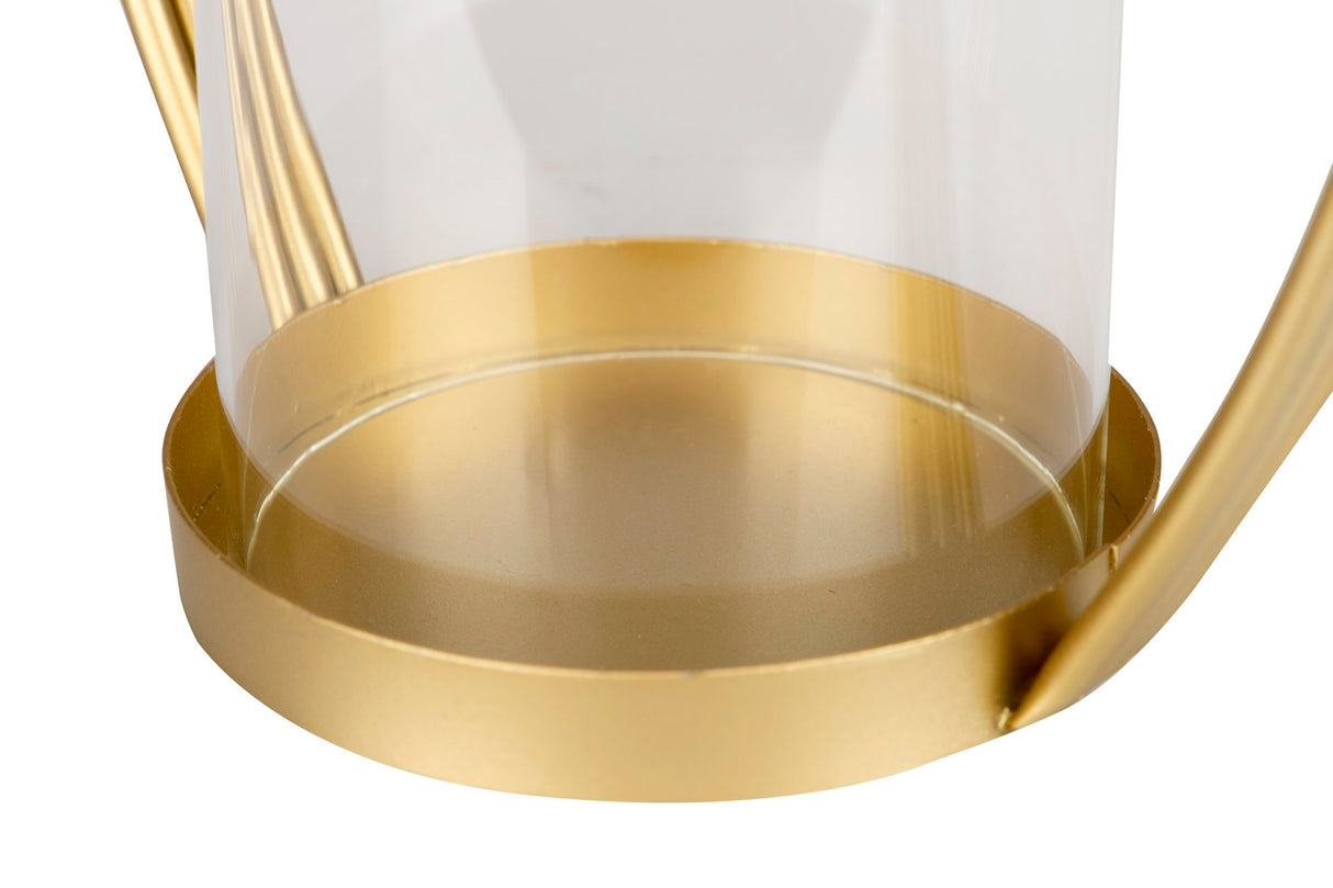 CANDELABRO METAL DORADO 27x14x42 CM