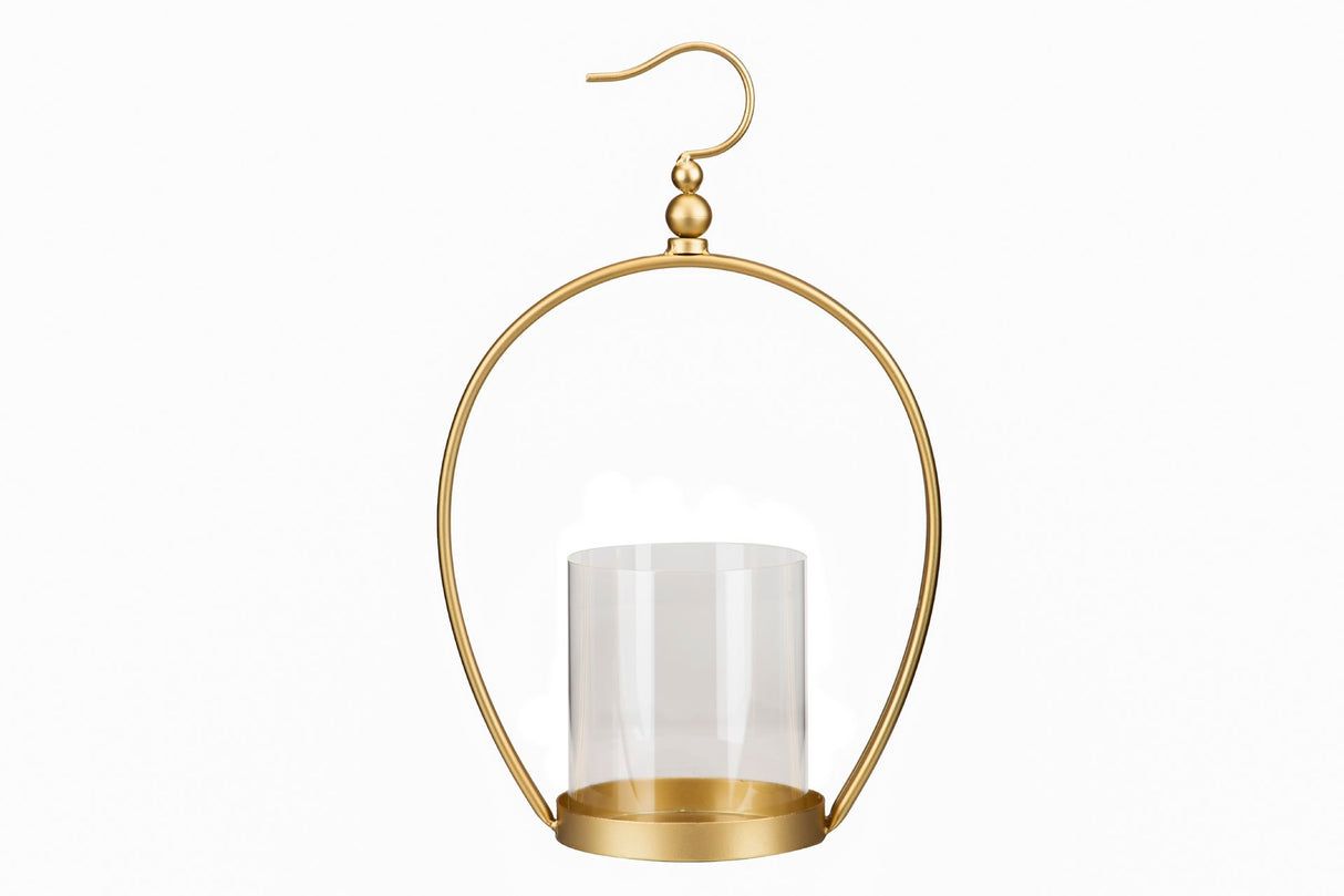 CANDELABRO METAL DORADO 27x14x42 CM