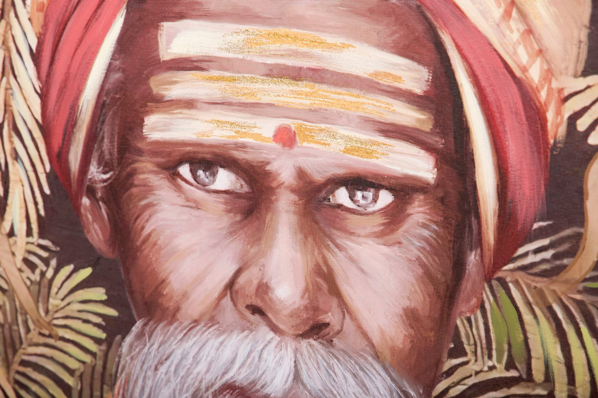 80% handbemaltem Rahmen 80x4x120 cm