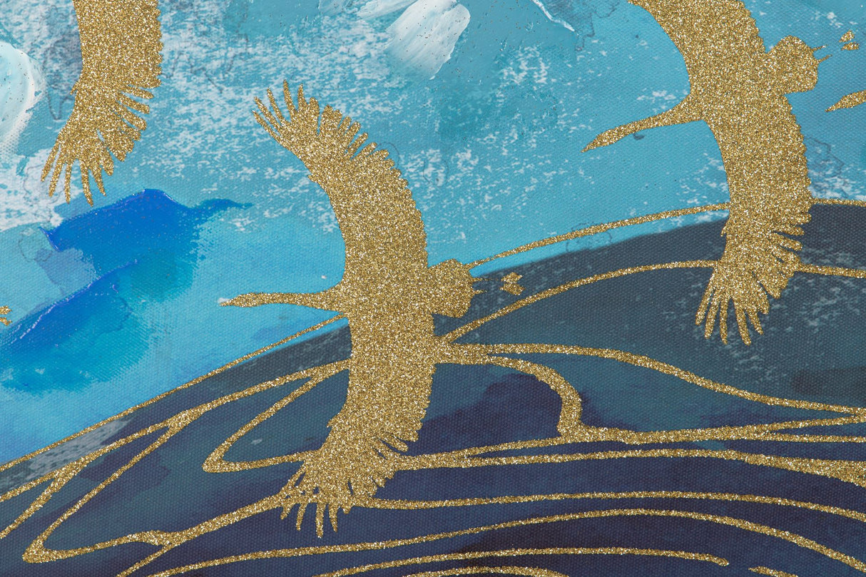 Set2 Bird Pictures 80% P. Foil Hand 150x4x60 cm