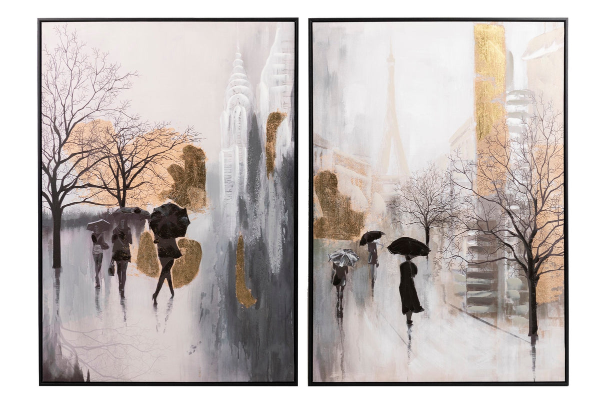 Set 2 Frame Boulevard Dorado 70x3,5x100 cm