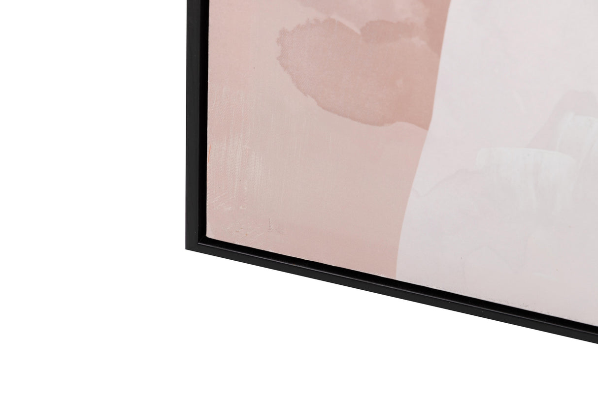 CUADRO MUJER CON MARCO NEGRO 80x3,5x120 CM