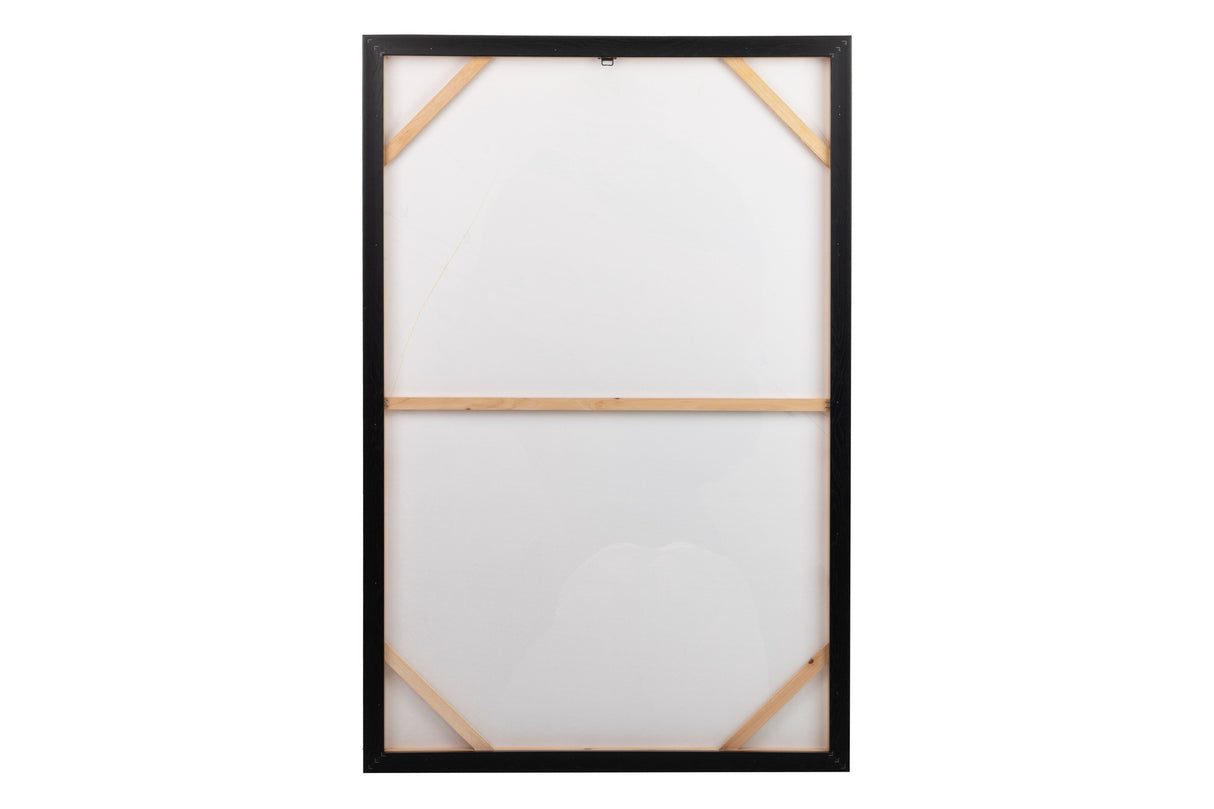 CUADRO MUJER CON MARCO NEGRO 80x3,5x120 CM