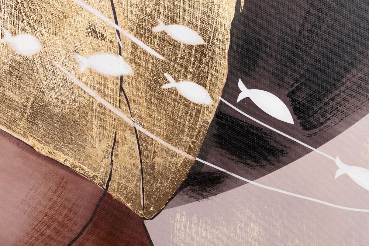 CUADRO MUJER CON MARCO NEGRO 80x3,5x120 CM