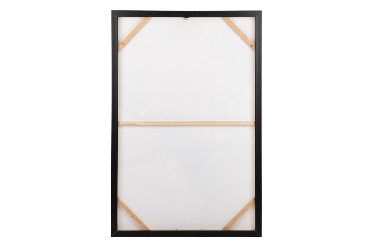 CUADRO MUJER CON MARCO NEGRO 80x3,5x120 CM