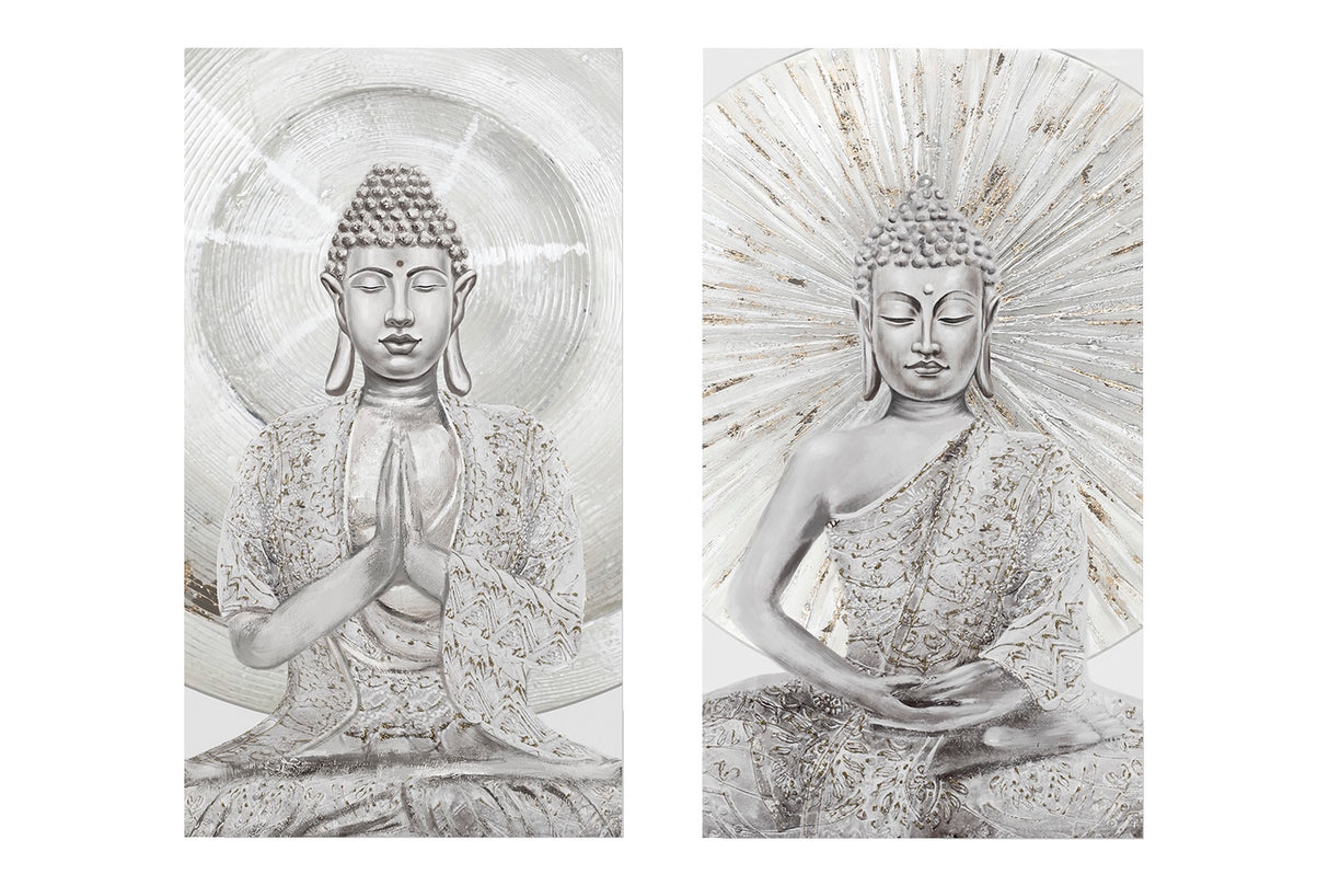 Definir 2 telas de Budha 50x3x90 cm