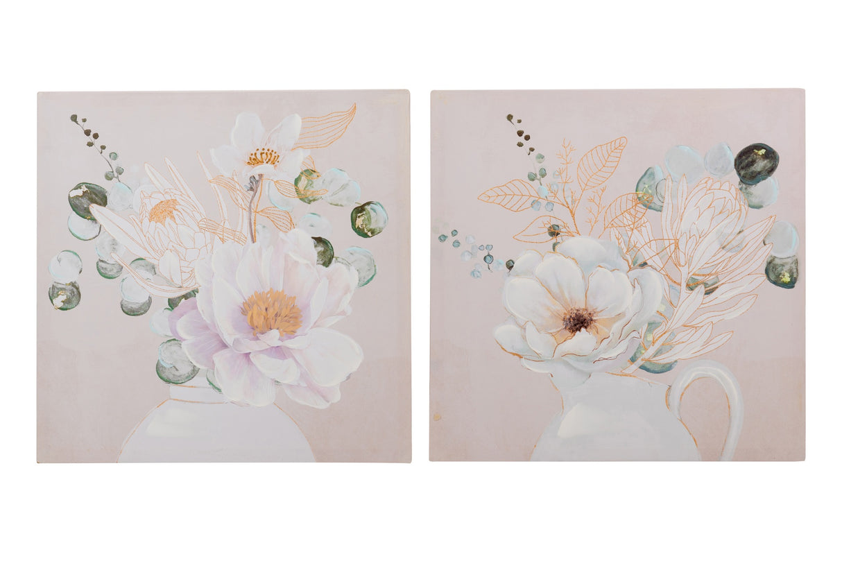 Set 2 fleurs 60x3x60 cm