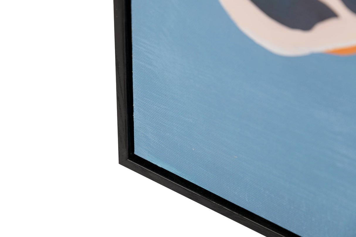 Réglez 2 papillons avec cadre noir 60x4x90 cm