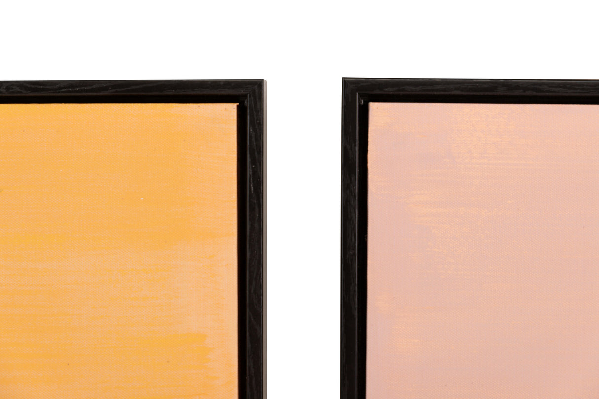 Réglez 2 papillons avec cadre noir 90x4x60 cm