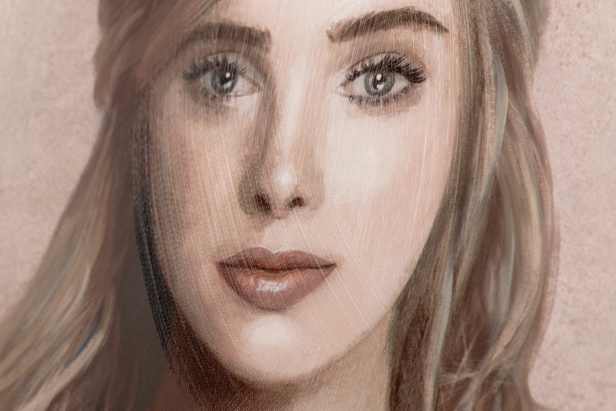 Définissez 2 images mesdames avec cadre adulte 60x4x80 cm