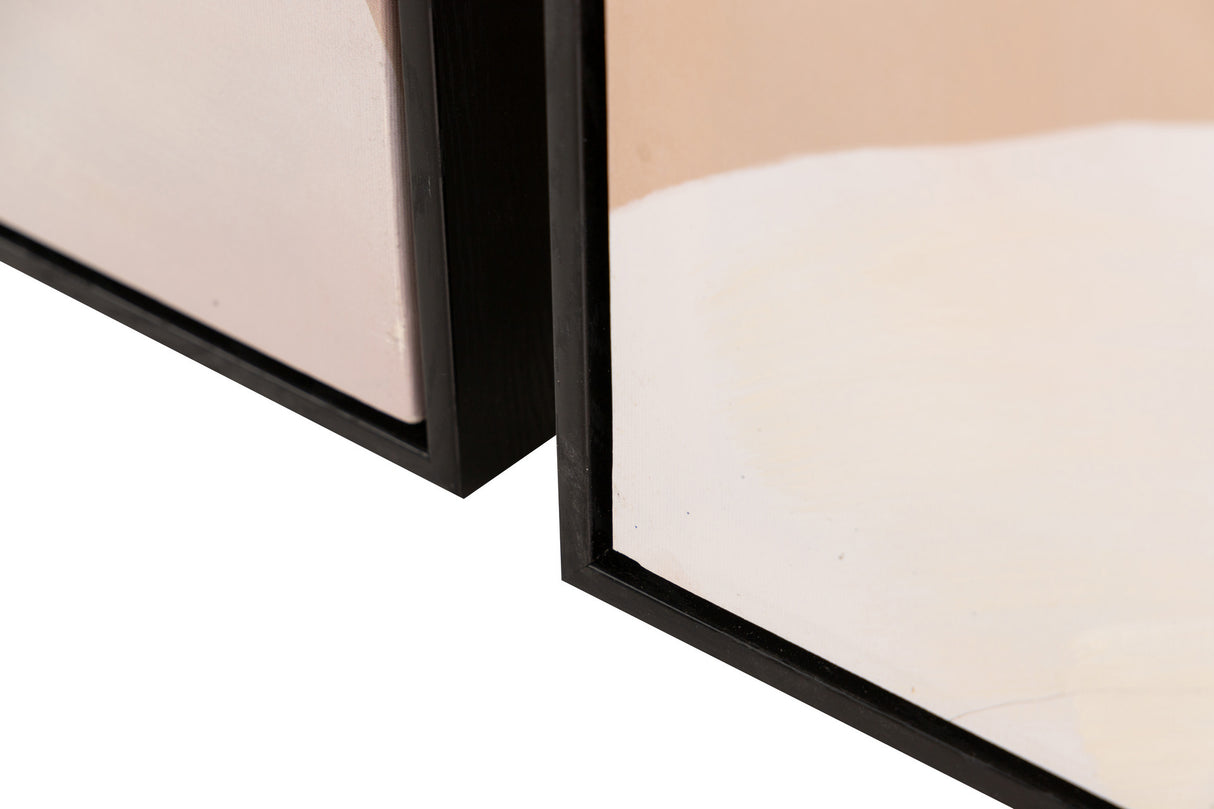 Definir 2 fotos de senhoras com quadro preto 60x4x80 cm