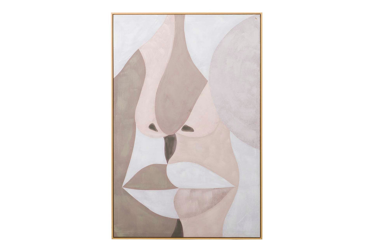 Boîte avec cadre beige 80x4x120 cm