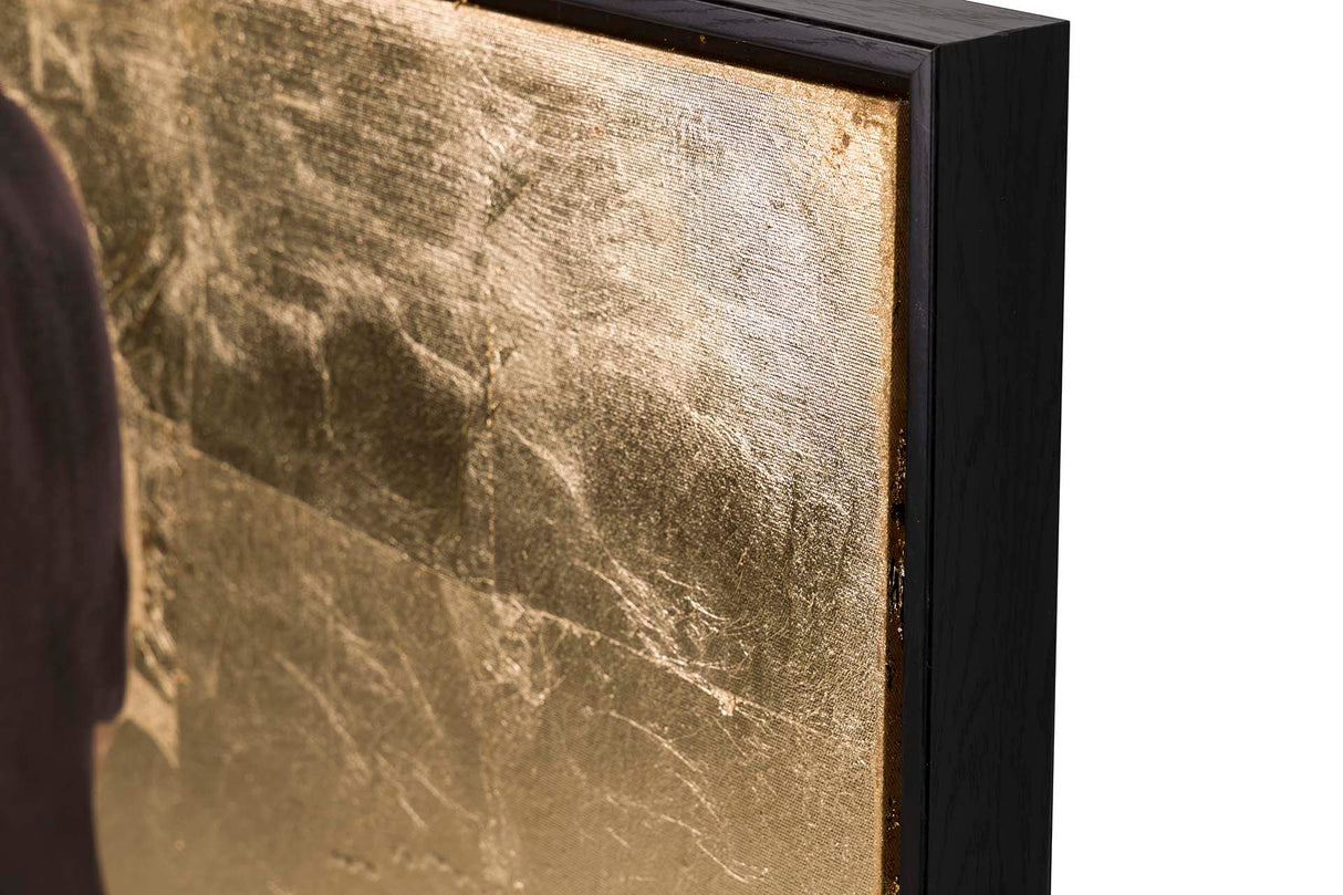 Caixa de silhueta com quadro preto 80x4x120 cm