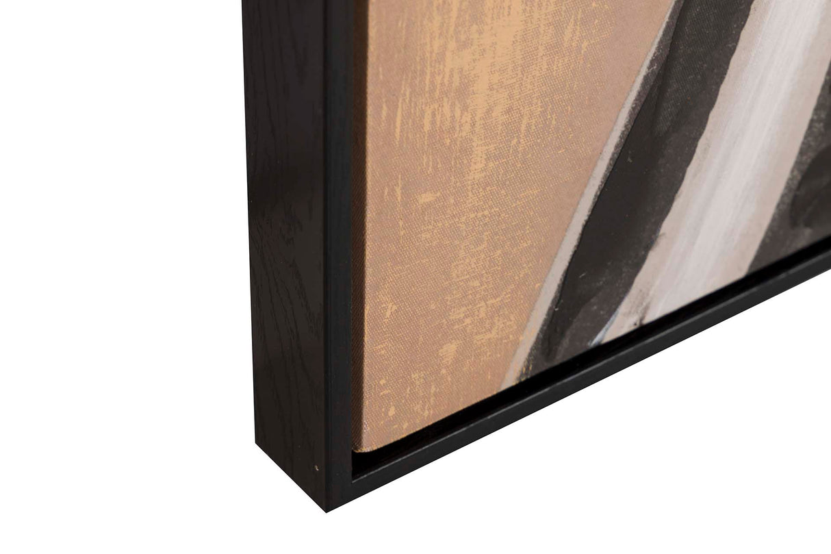 Caixa de silhueta com quadro preto 80x4x120 cm