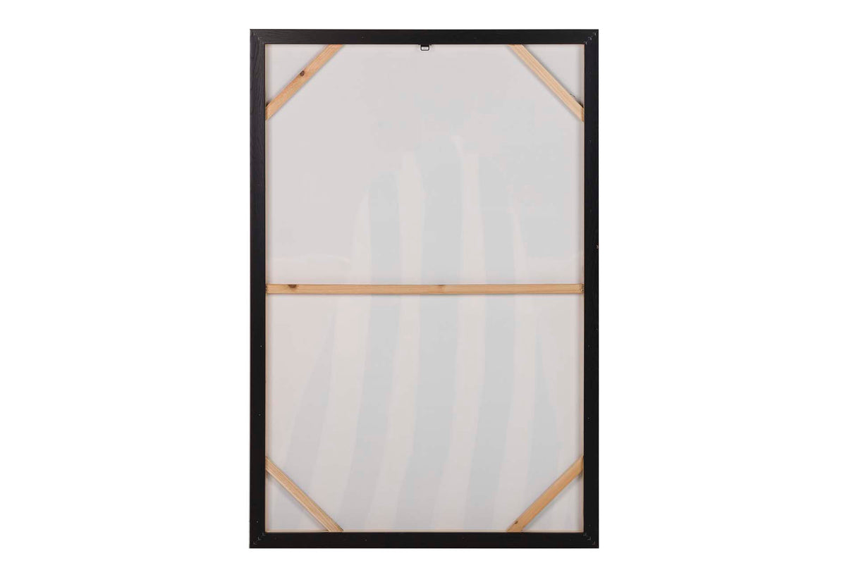 Caixa de silhueta com quadro preto 80x4x120 cm