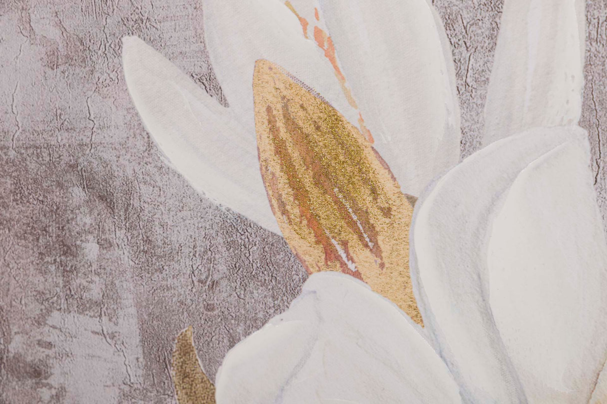 Set 2 Flower Lives 40% peintes à la main 50x3x70 cm