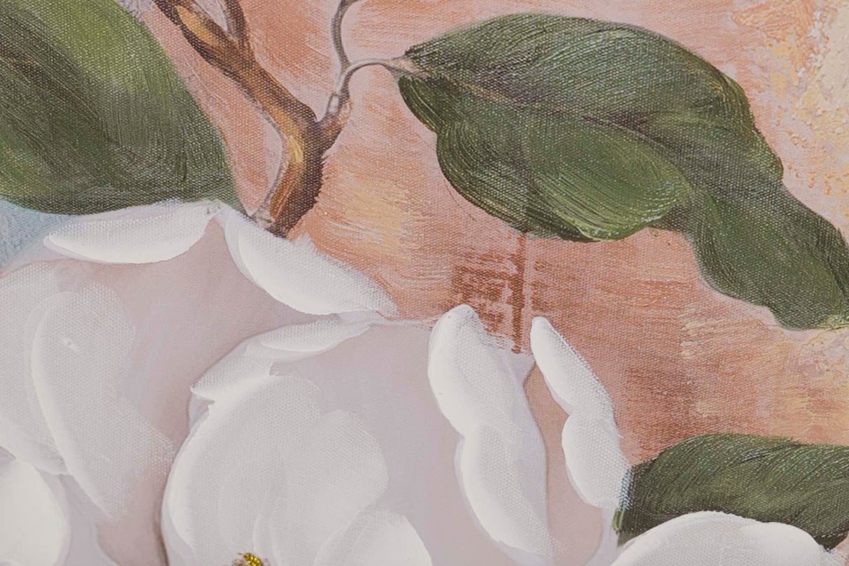 Set 2 Flower Lives 40% peintes à la main 50x3x70 cm