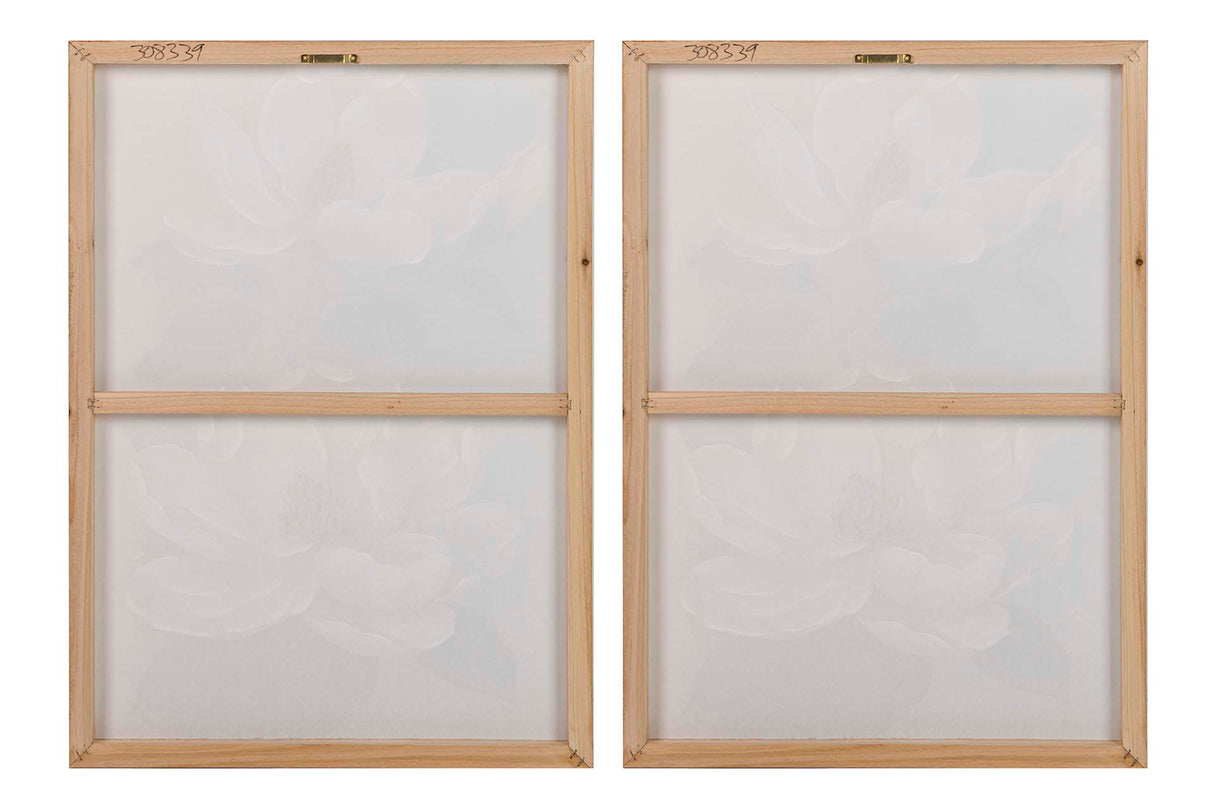 Set 2 Flower Lives 40% peintes à la main 50x3x70 cm