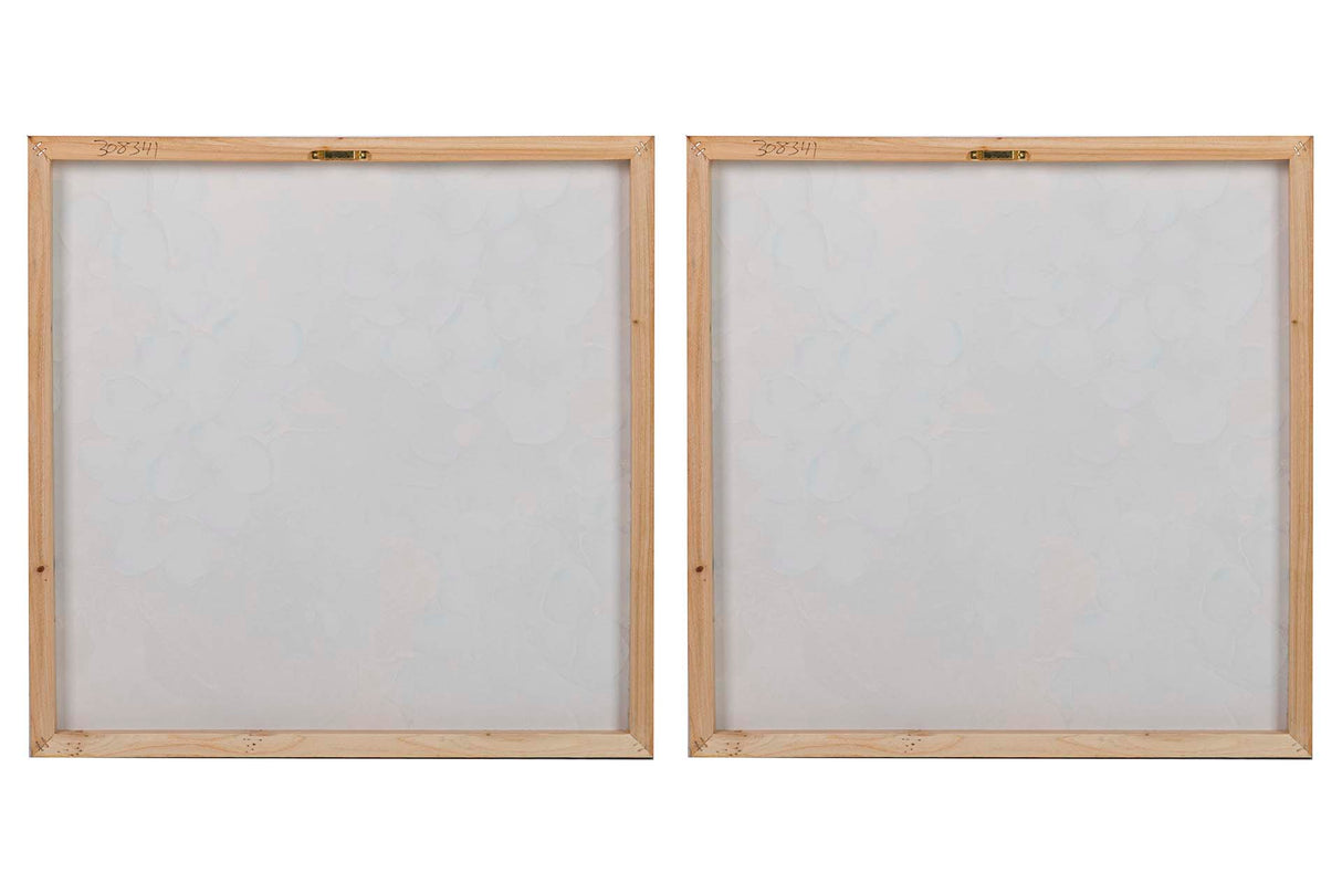 Régler 2 fleurs 40% de fleurs peintes 60x3x60 cm