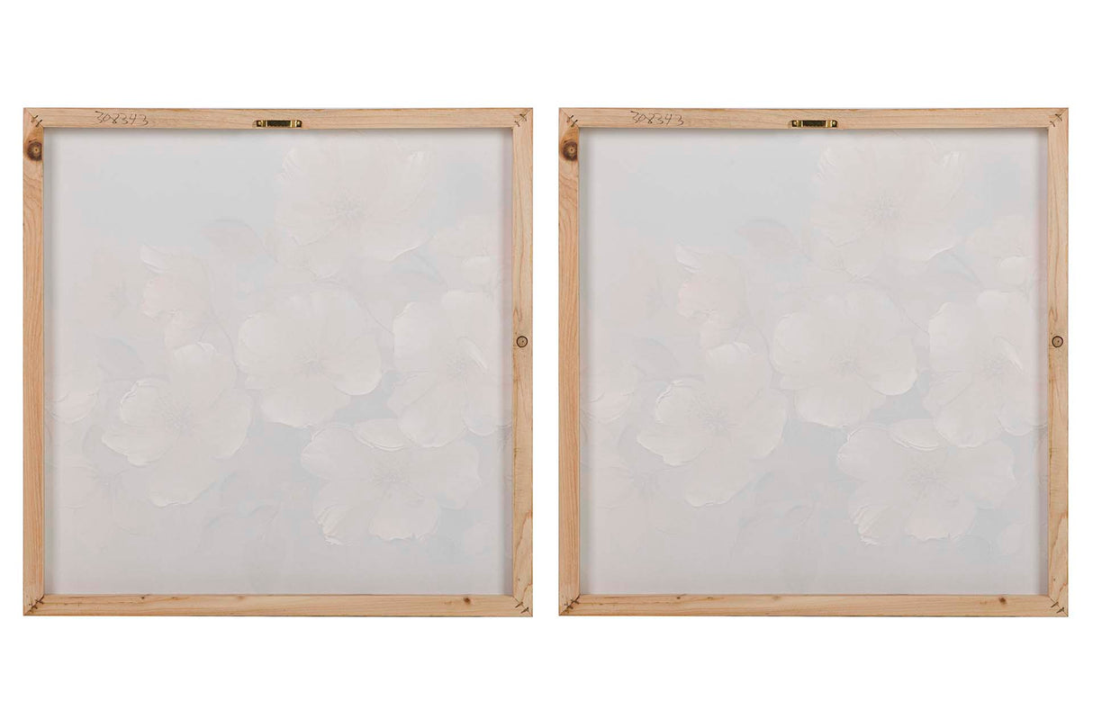 Régler 2 fleurs 40% de fleurs peintes 60x3x60 cm