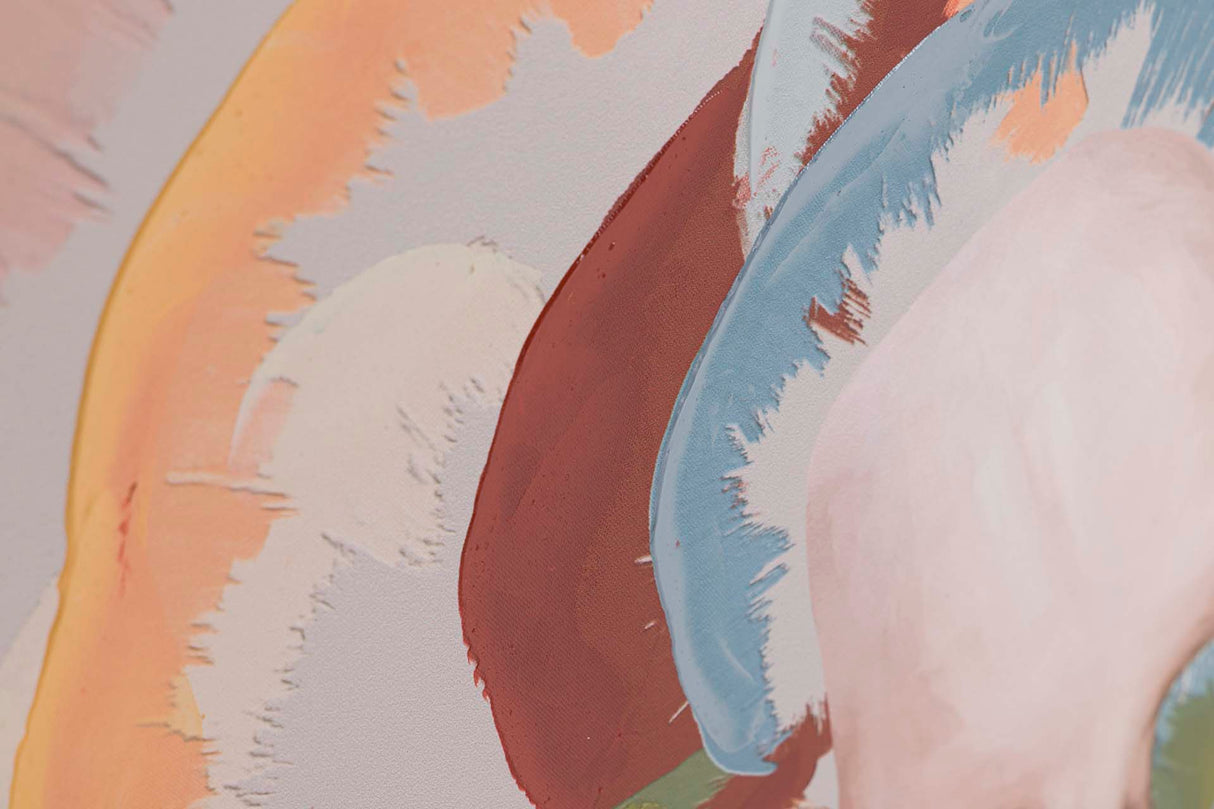 CUADRO BAILARINA 80% PINTADO A MANO 80x4x80 CM