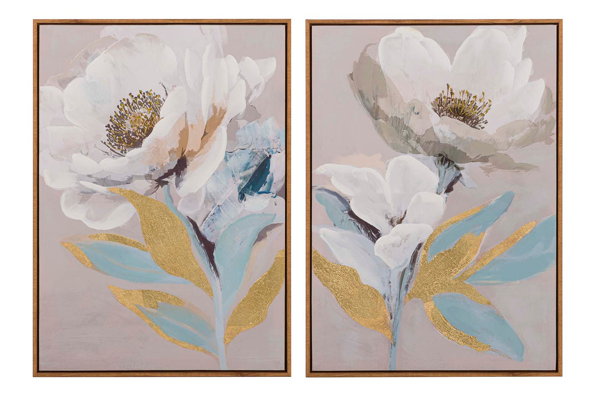 Defina 2 tabelas 80% pintadas à mão 50x4x70 cm