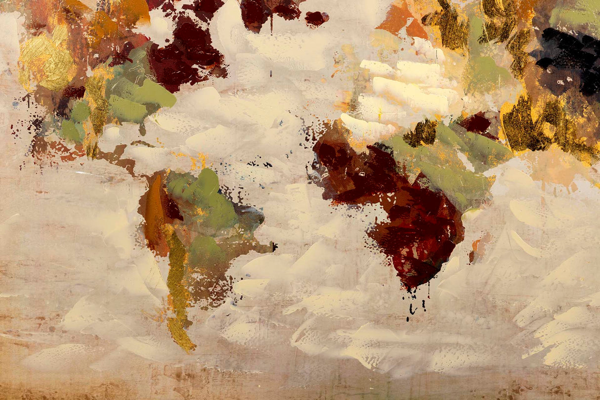 Mundi -Kartenbox mit Rahmen 120x3x80 cm