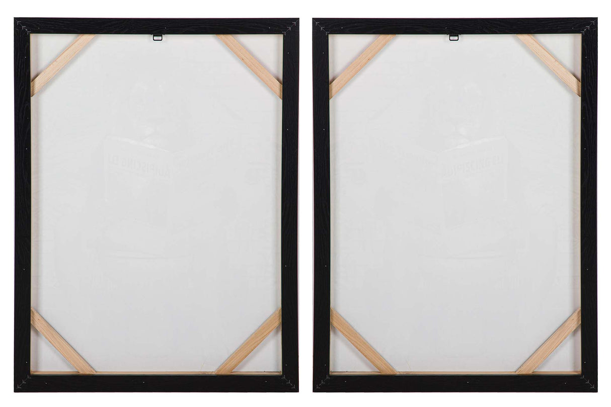 Réglez 2 80% peints à la main 60x4x80 cm