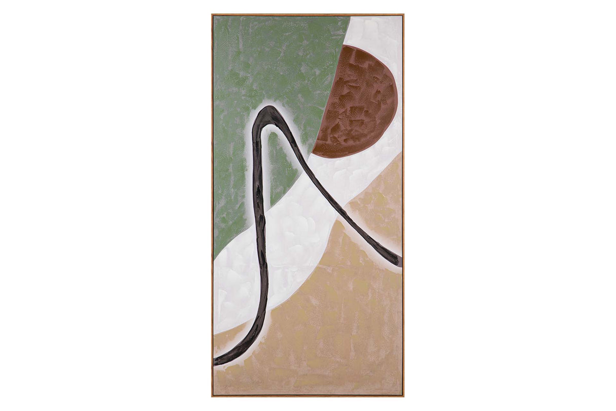 Boîte abstraite à 80% à la main 90x4x180 cm