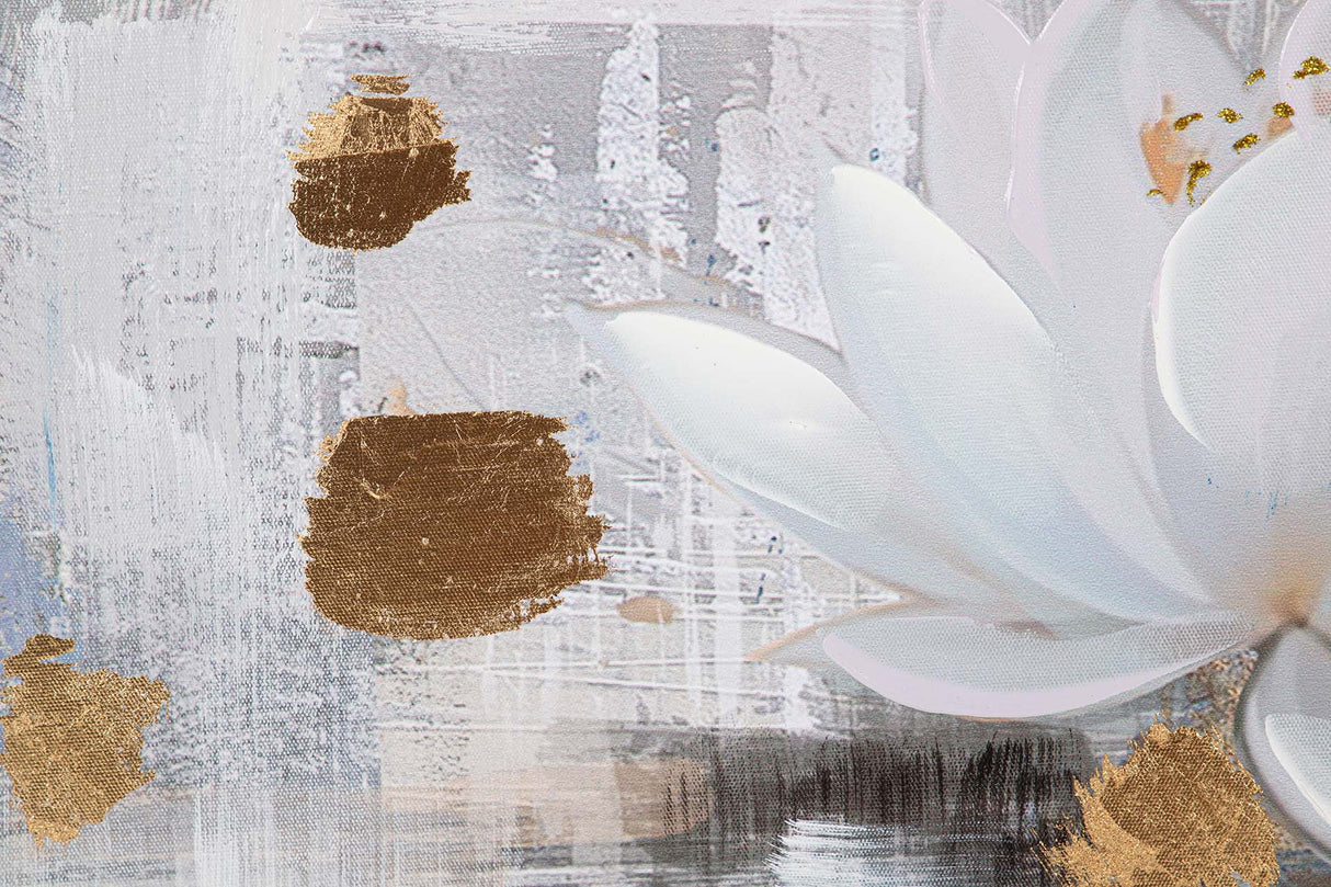 CUADRO FLORES FOIL 80x4x120 CM