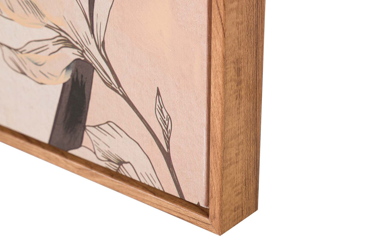 SET 2 CUADROS MUJER 80% PINTADO A MANO 60x4x80 CM